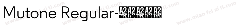 Mutone Regular字体转换